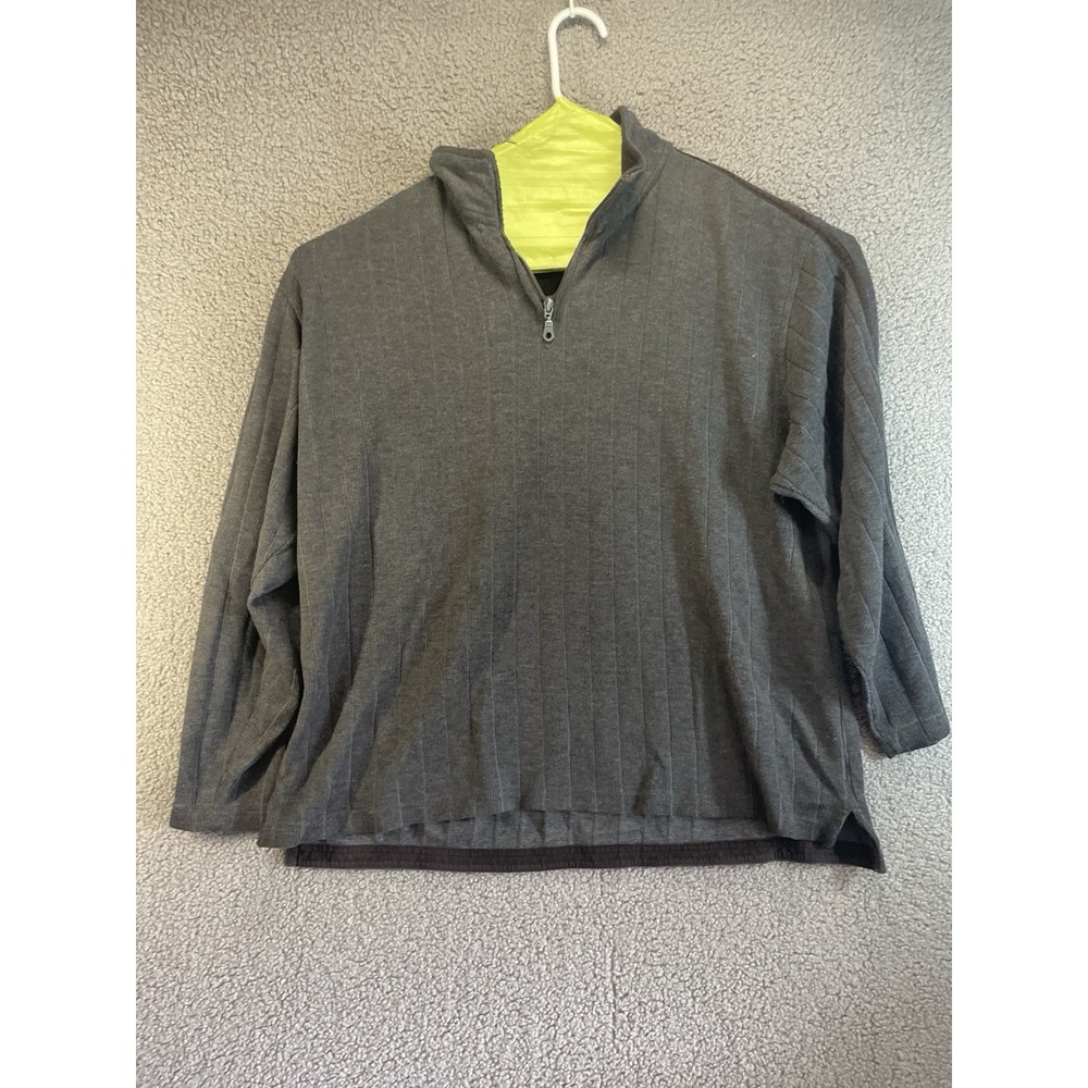 Faded Glory 1/4 Zip‎ Sweatshirt Sweater Pullover Mens XL (46-48) Gray